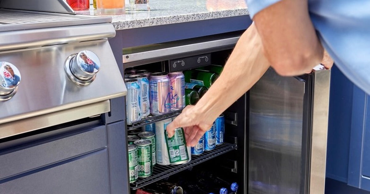 Chilled & Ready: 150L Outdoor Under Counter Solid Door Fridge