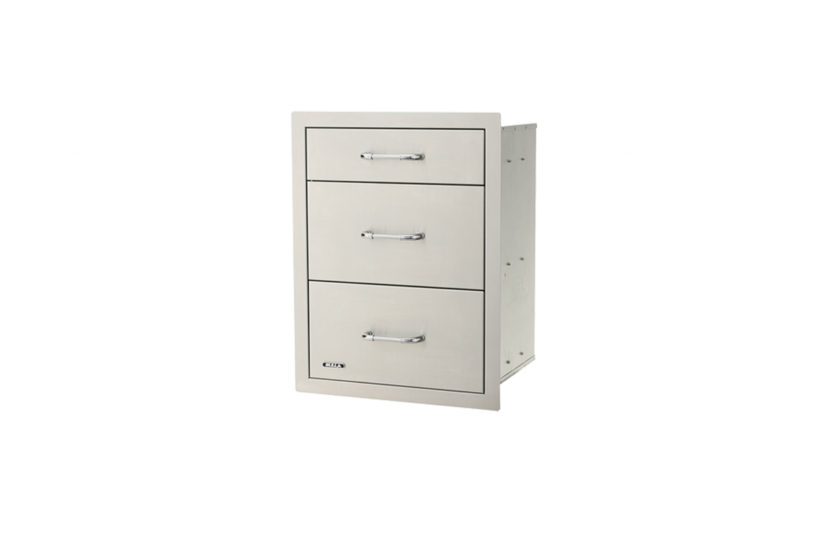 Stainless Steel Triple Drawer System